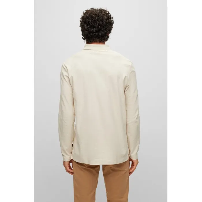 Long-Sleeved Polo Shirt