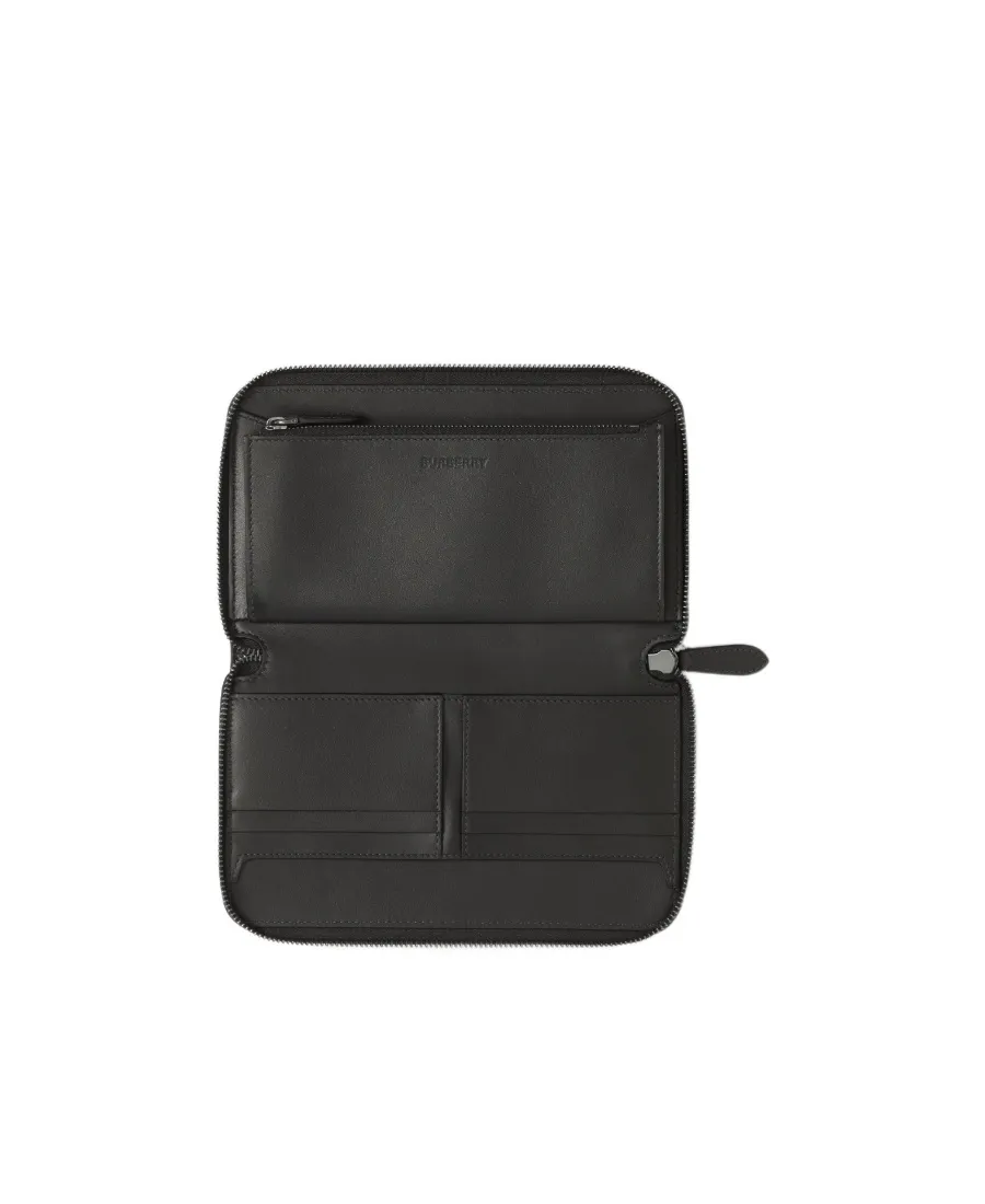 Burberry Checked Zip-Up Wallet