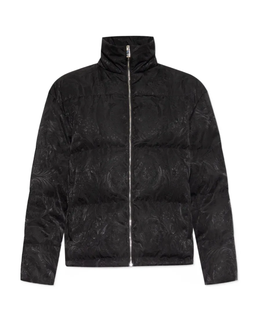 Versace Baroque-Printed Zipped Puffer Jacket