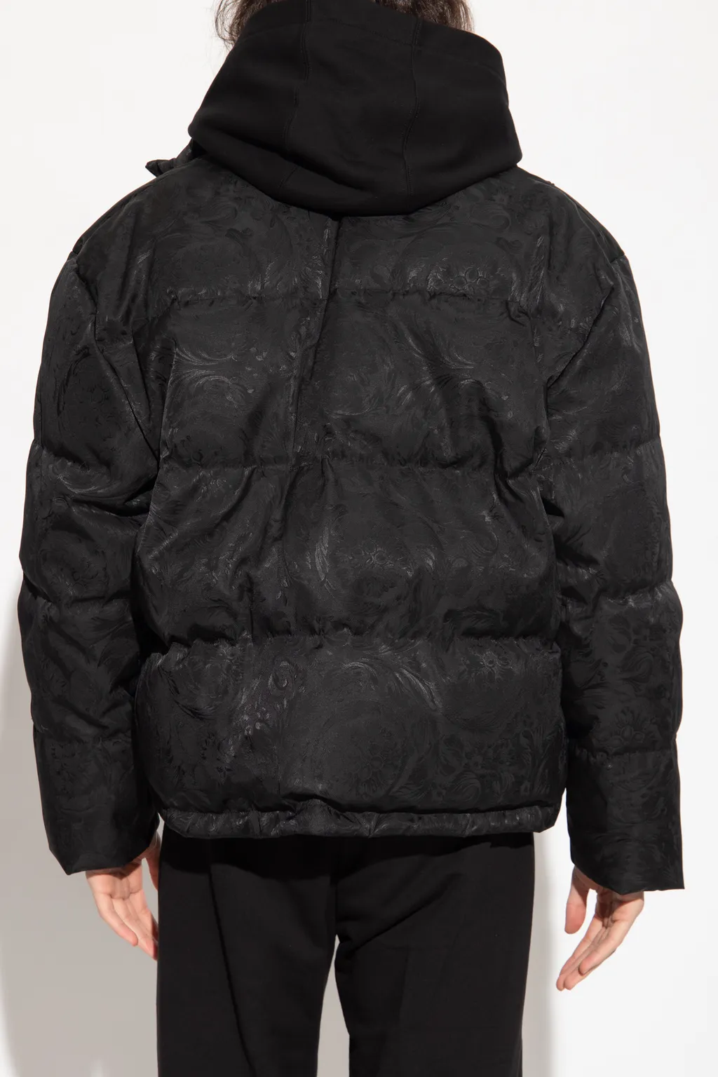 Versace Baroque-Printed Zipped Puffer Jacket