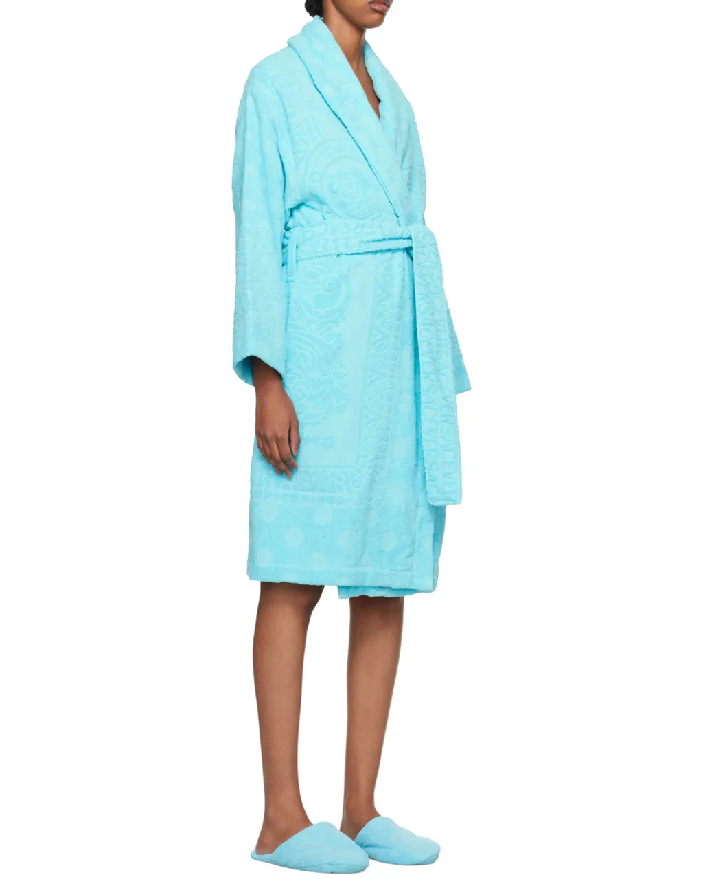Versace Long-Sleeved Belted Bathrobe
