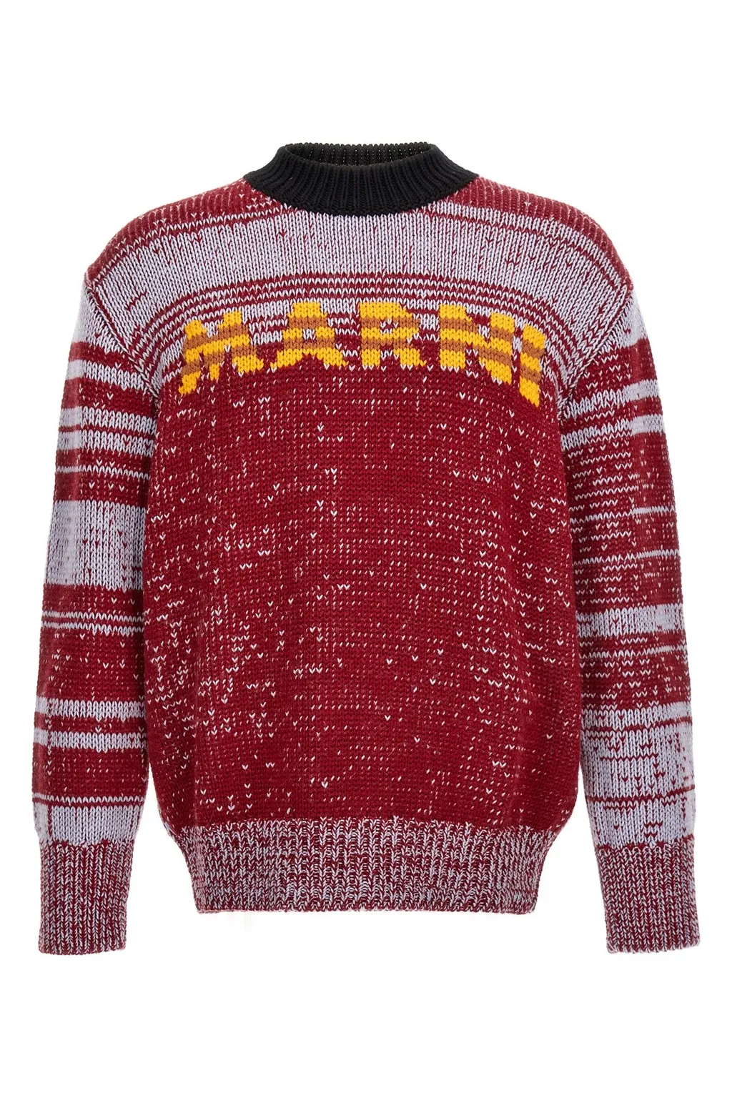 Marni Logo Intarsia Crewneck Jumper