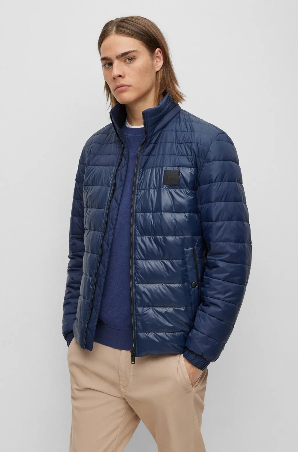 Zip-Up Padded Down Jacket