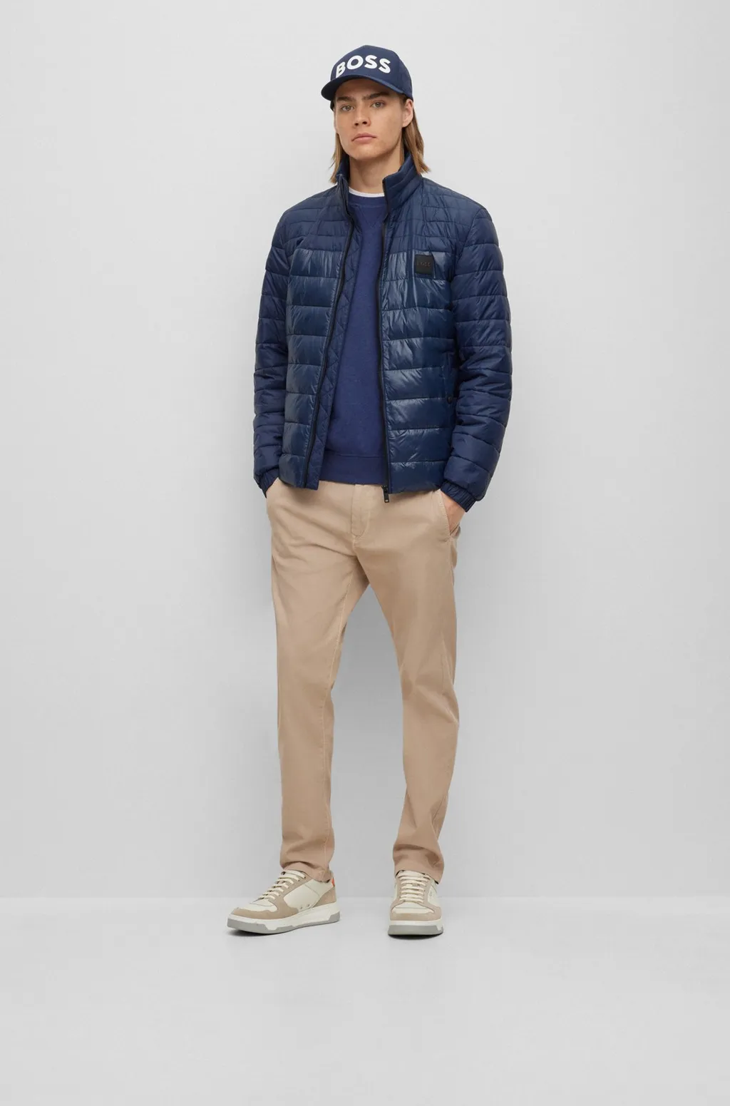Zip-Up Padded Down Jacket