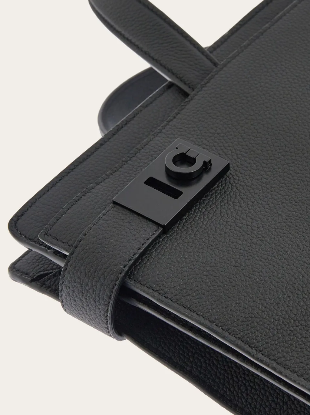 Ferragamo Gancini Buckled Briefcase