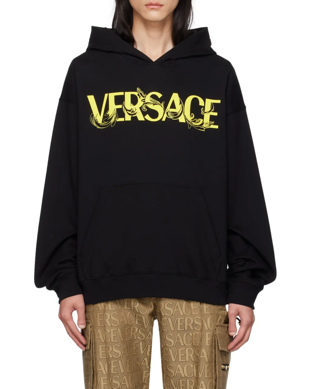 Versace Logo-Printed Hoodie