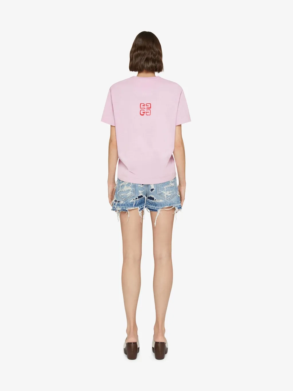 Mini Denim Shorts With Broken Holes