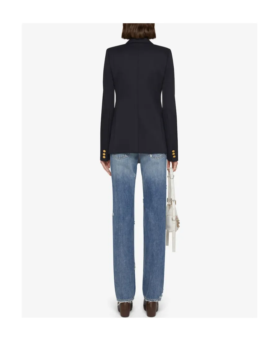 Givenchy Straight-Leg Distressed Jeans