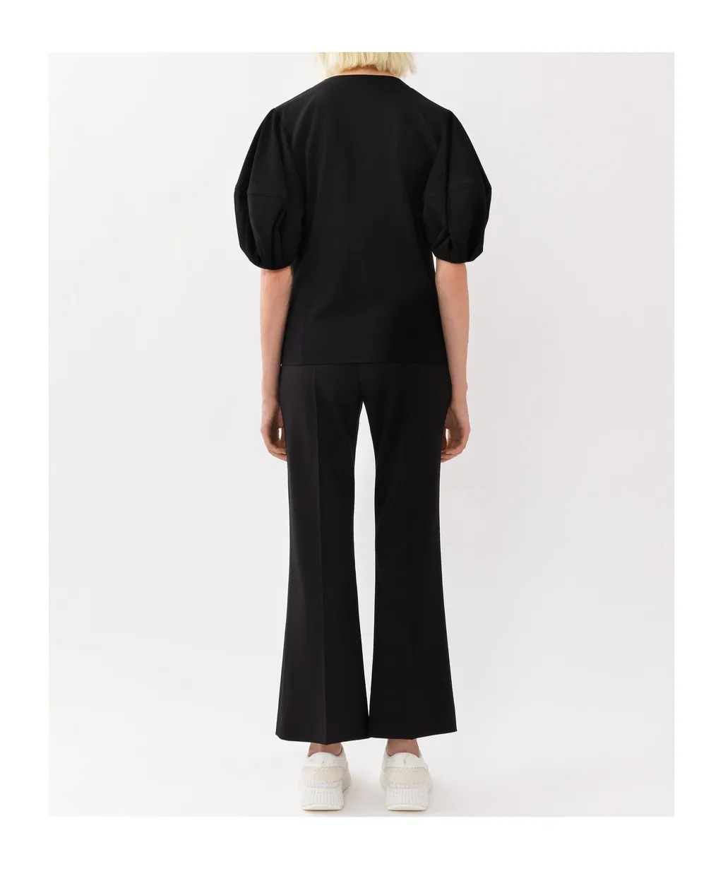 Cropped Flared Trousers