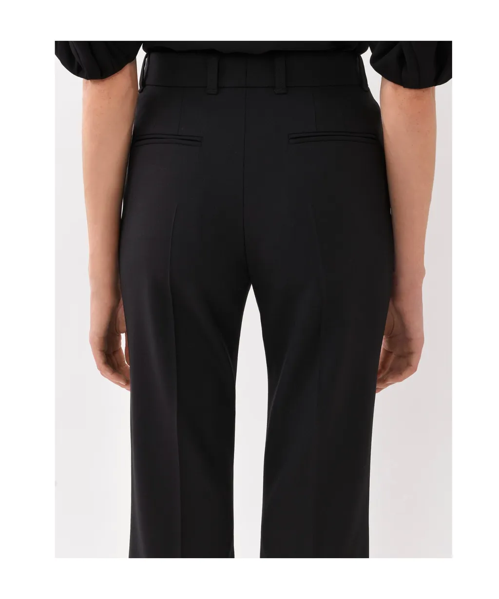 Cropped Flared Trousers