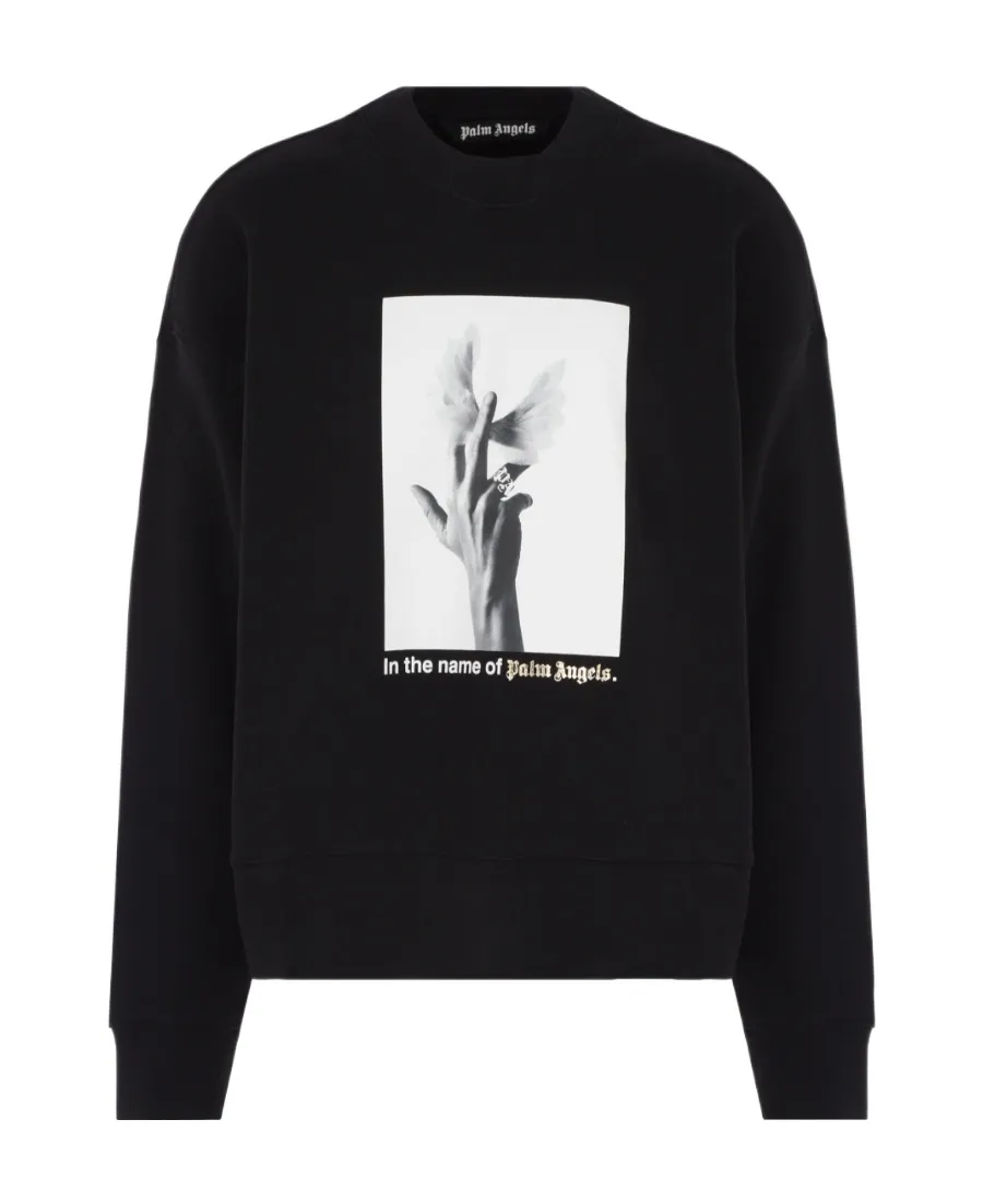 Palm Angels Photograph-Printed Crewneck Sweatshirt