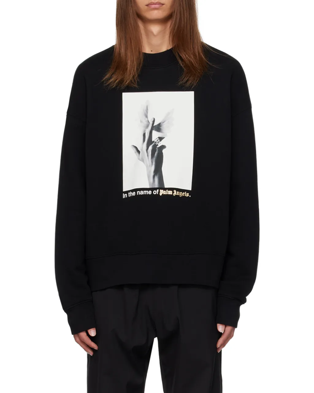 Palm Angels Photograph-Printed Crewneck Sweatshirt