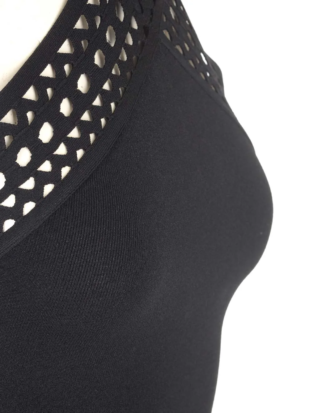 AlaÏA Halterneck Cut-Out Bodysuit