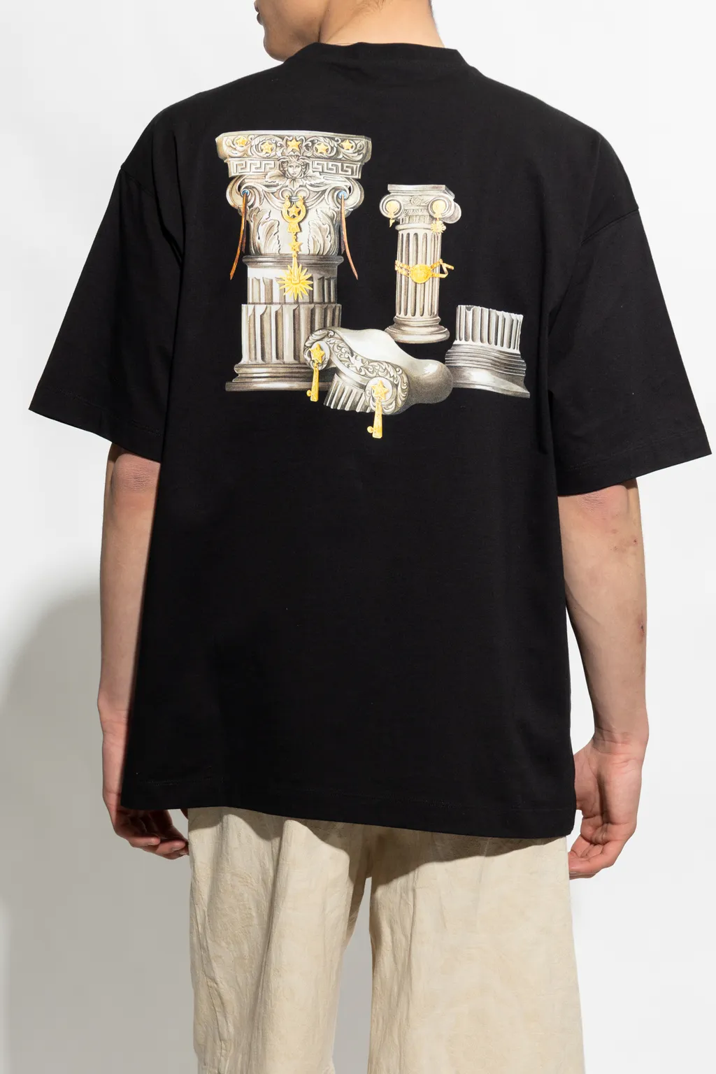 Versace Logo-Printed Crewneck T-Shirt