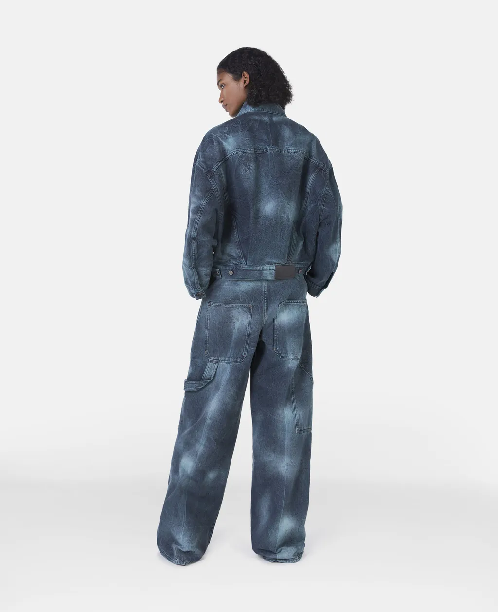 Stella Mccartney Tie-Dye Oversized Denim Jacket
