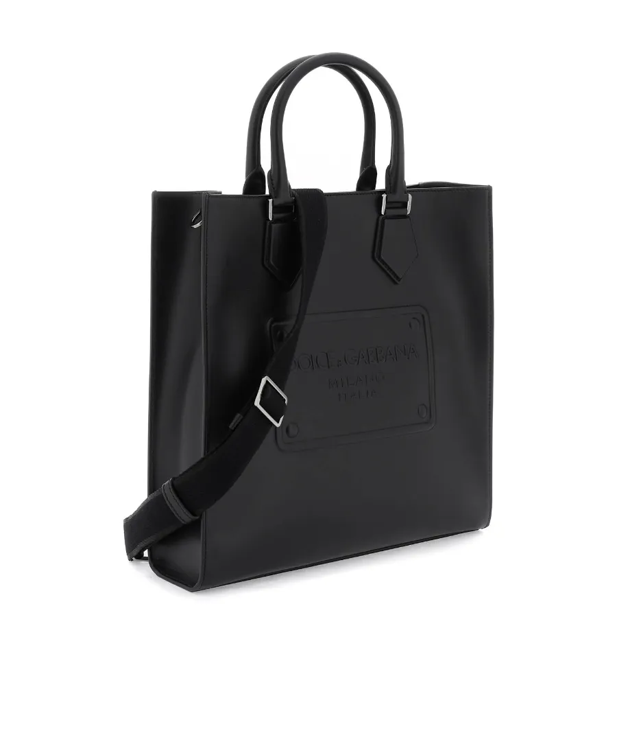 Dolce & Gabbana Logo Embossed Tote Bag