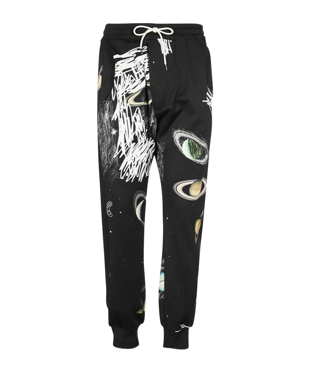 Graphic-Print Elasticated Track Pants