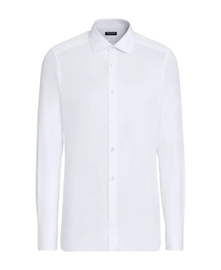 Zegna Pinstriped Long-Sleeved Shirt