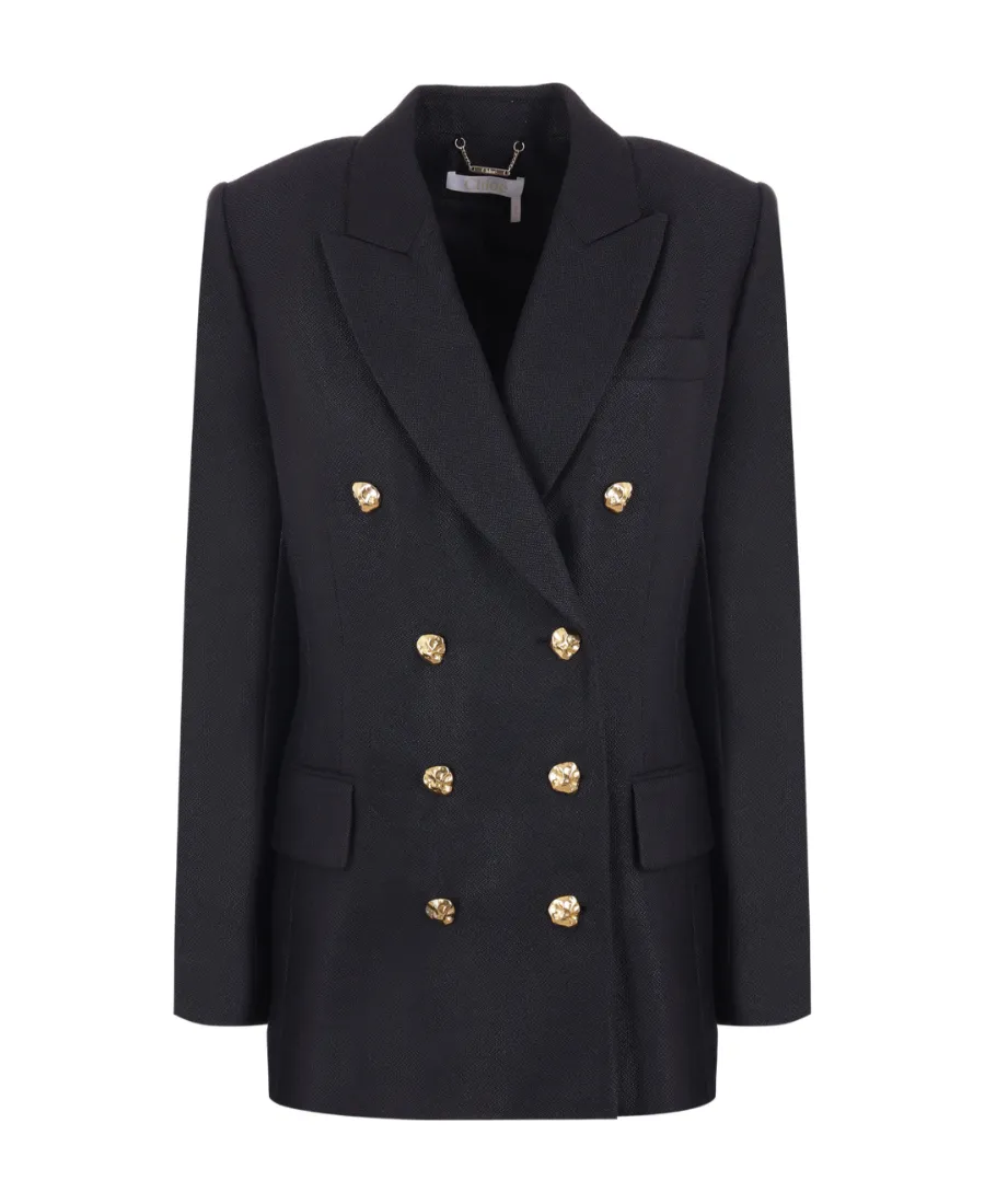 Chloé Double-Breasted Buttoned Blazer