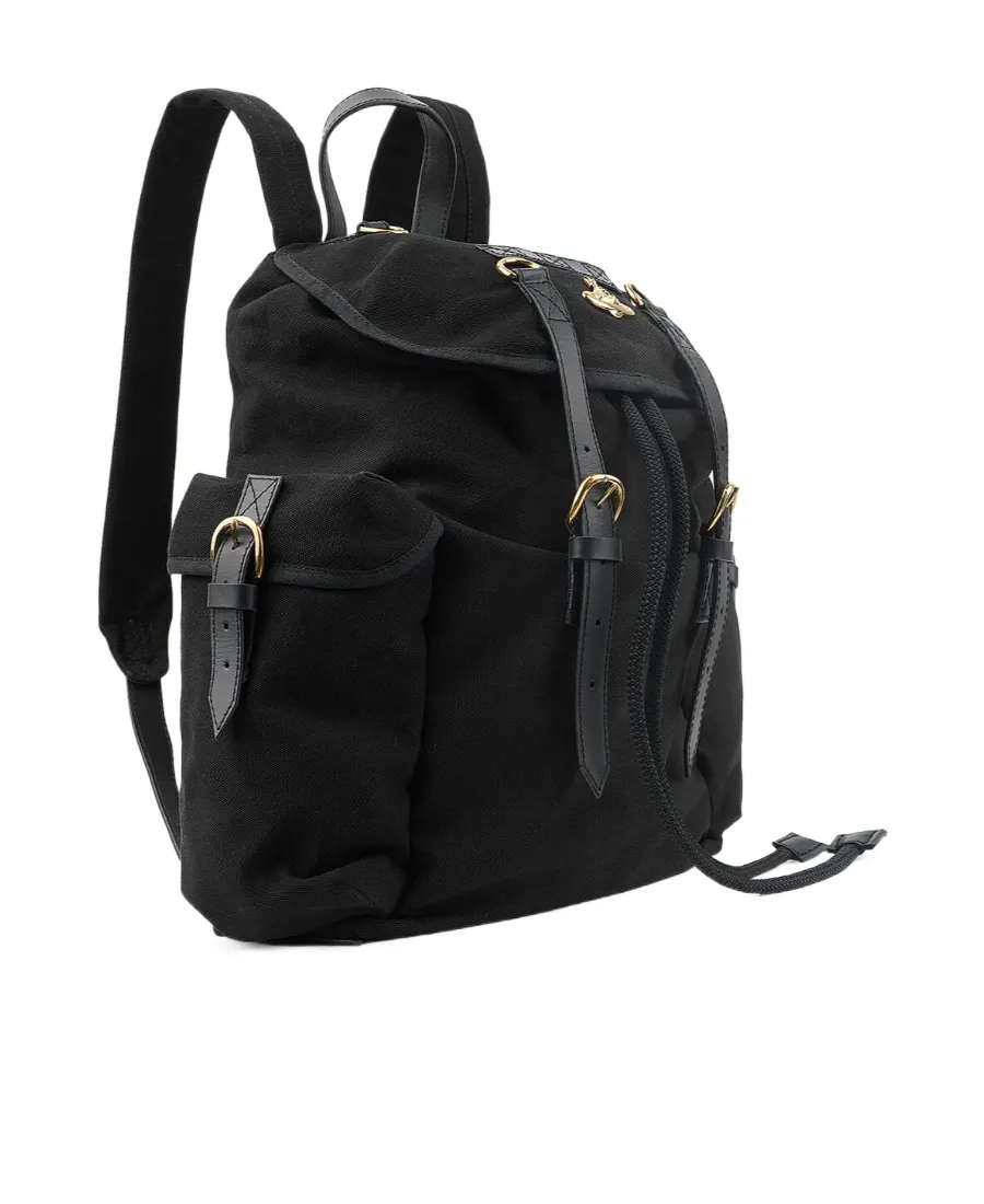 Vivienne Westwood Highland Logo-Plaque Foldover Top Backpack