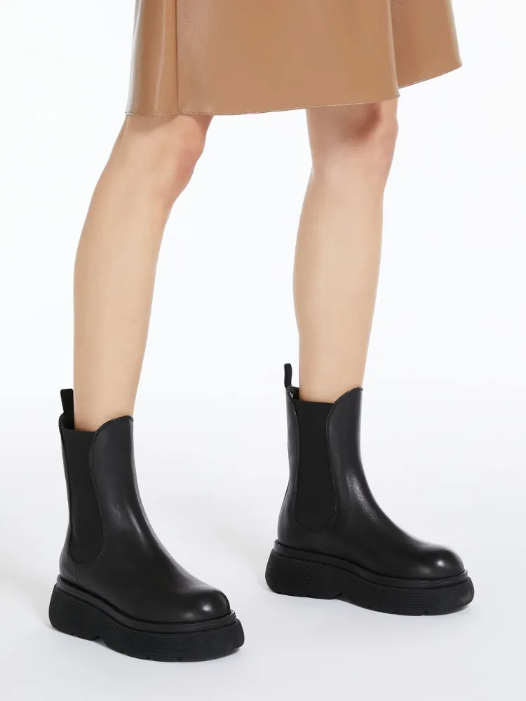 Thick-Soled Short Boots