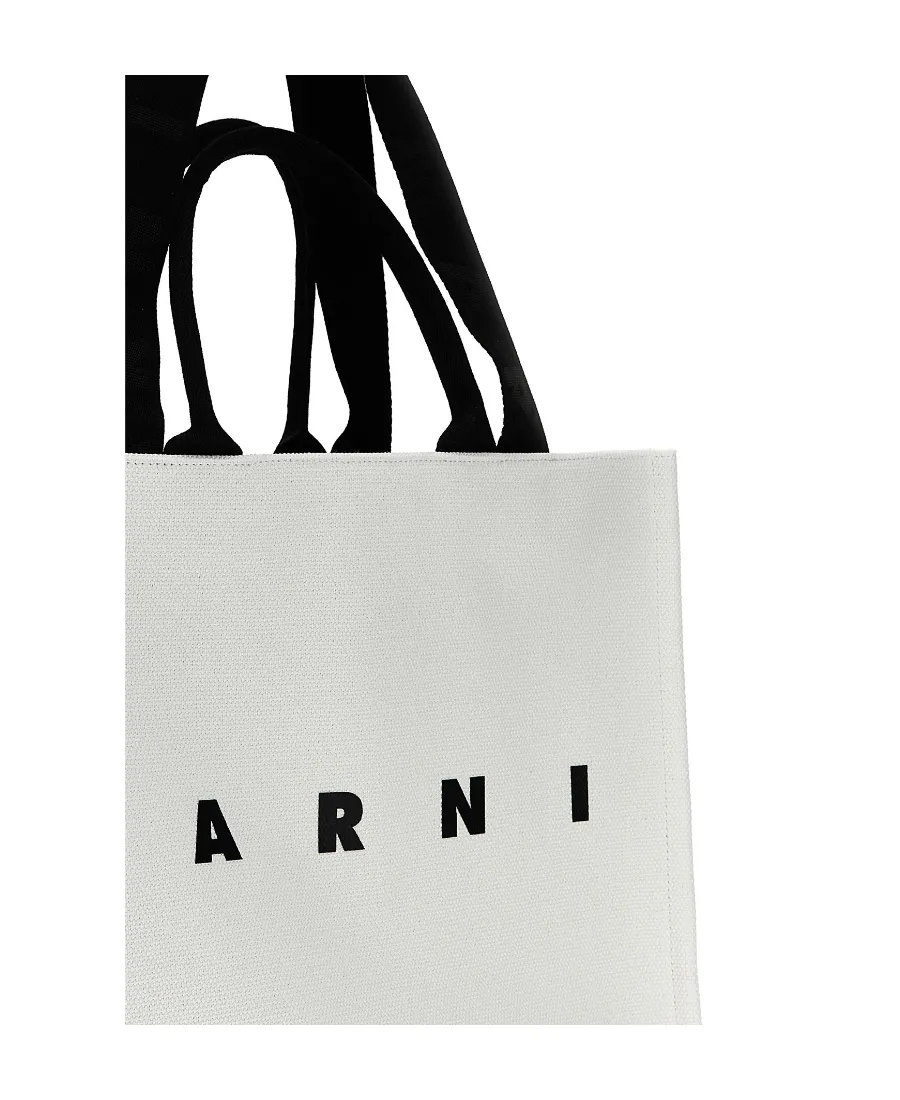 Marni Logo Printed Tote Bag