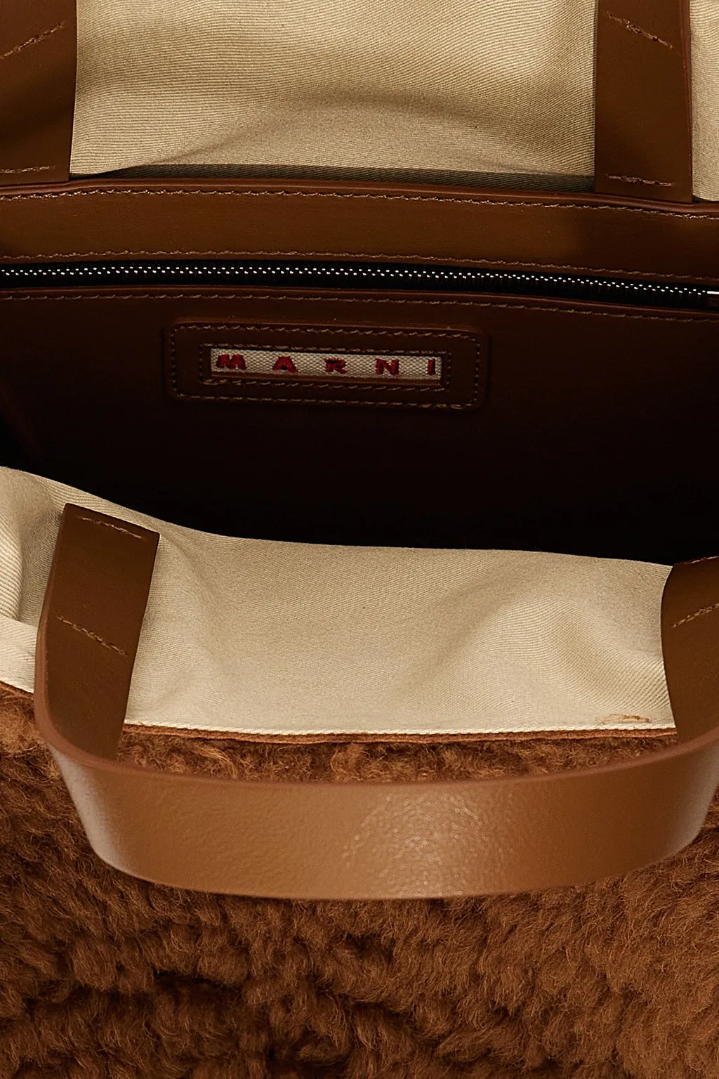 Marni Logo-Patch Open Top Tote Bag