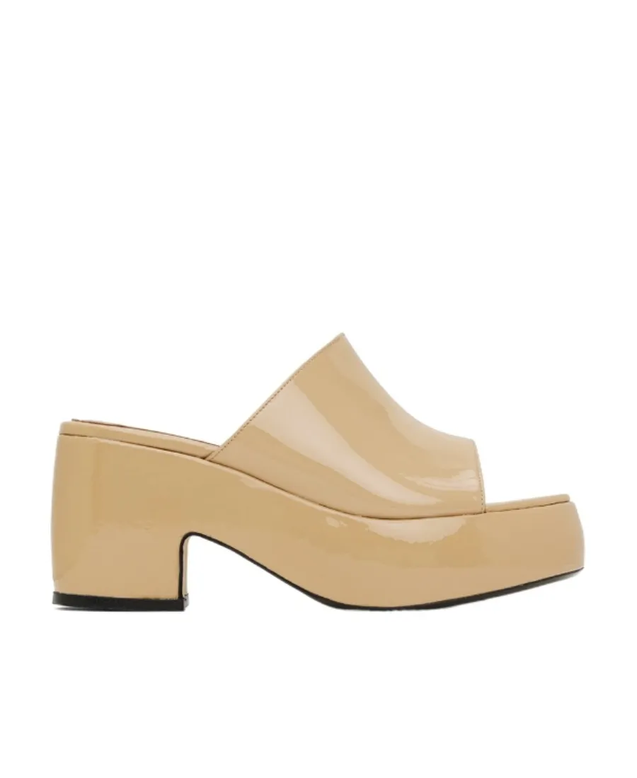 By Far Open-Toe Platform Mules