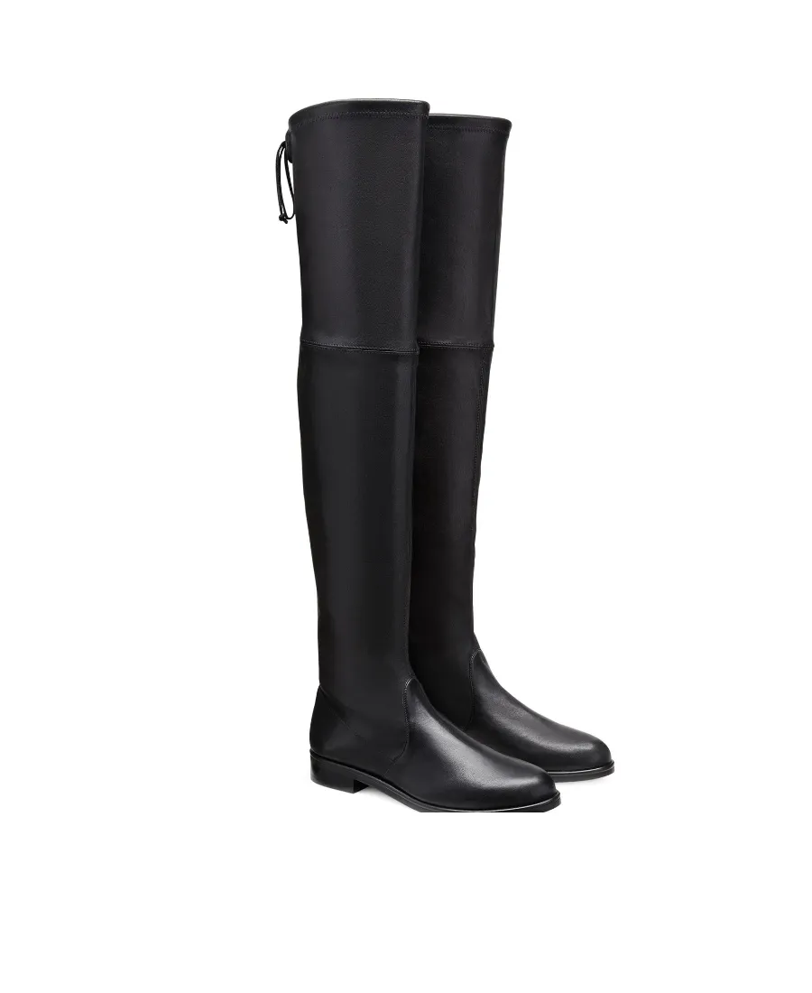 Round-Headed Knee-Crossing Boots