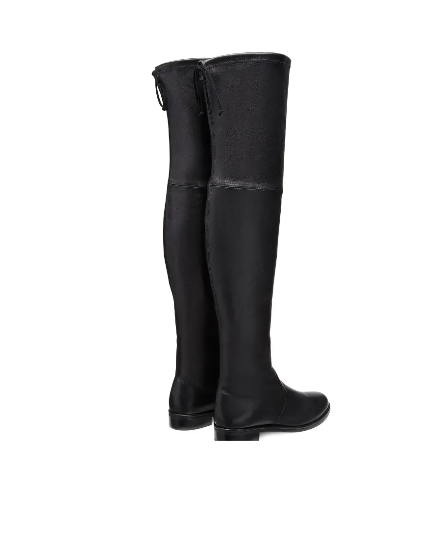 Round-Headed Knee-Crossing Boots