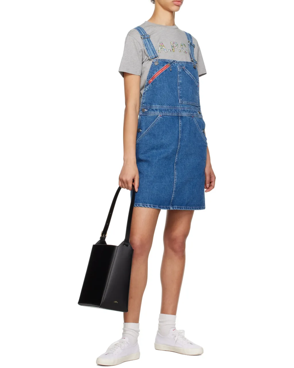 A.P.C. Logo Printed Virginie Shoulder Bag