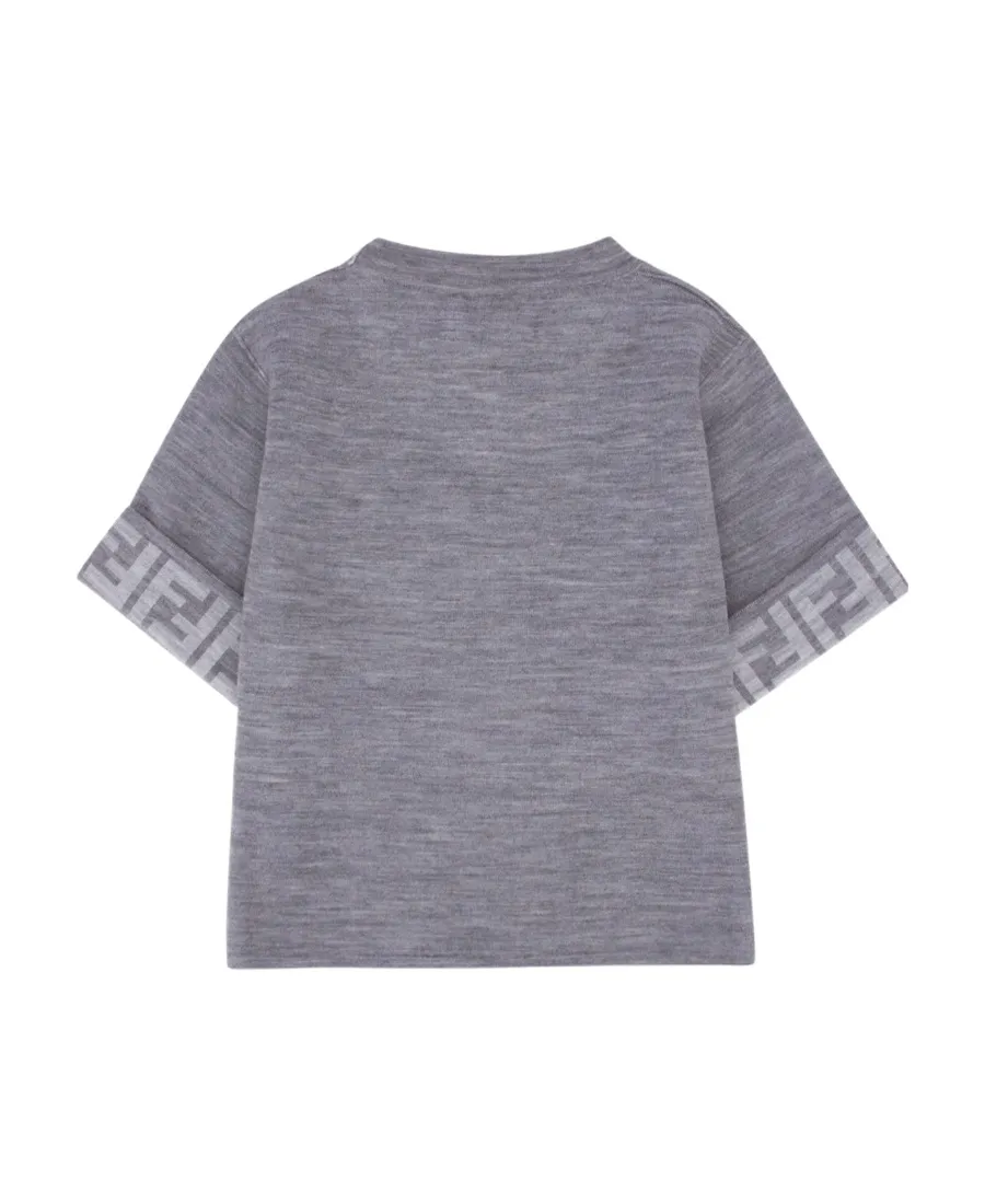Fendi Kids Crewneck Short-Sleeved Sweater