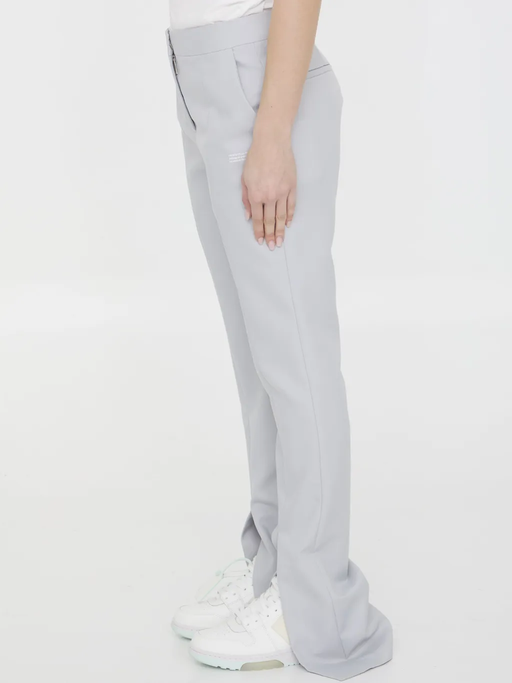 Off-White Logo Detailed Straight Leg Pants