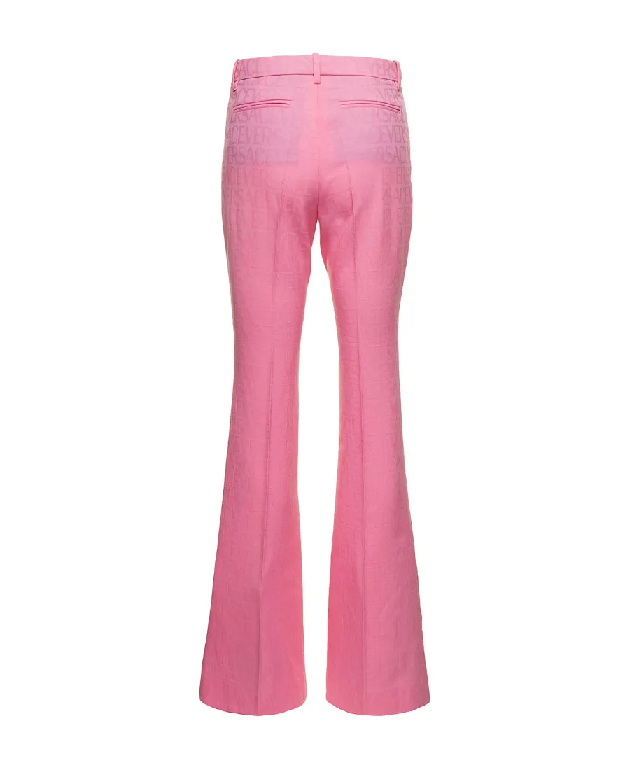 Versace High-Waist Flared Trousers