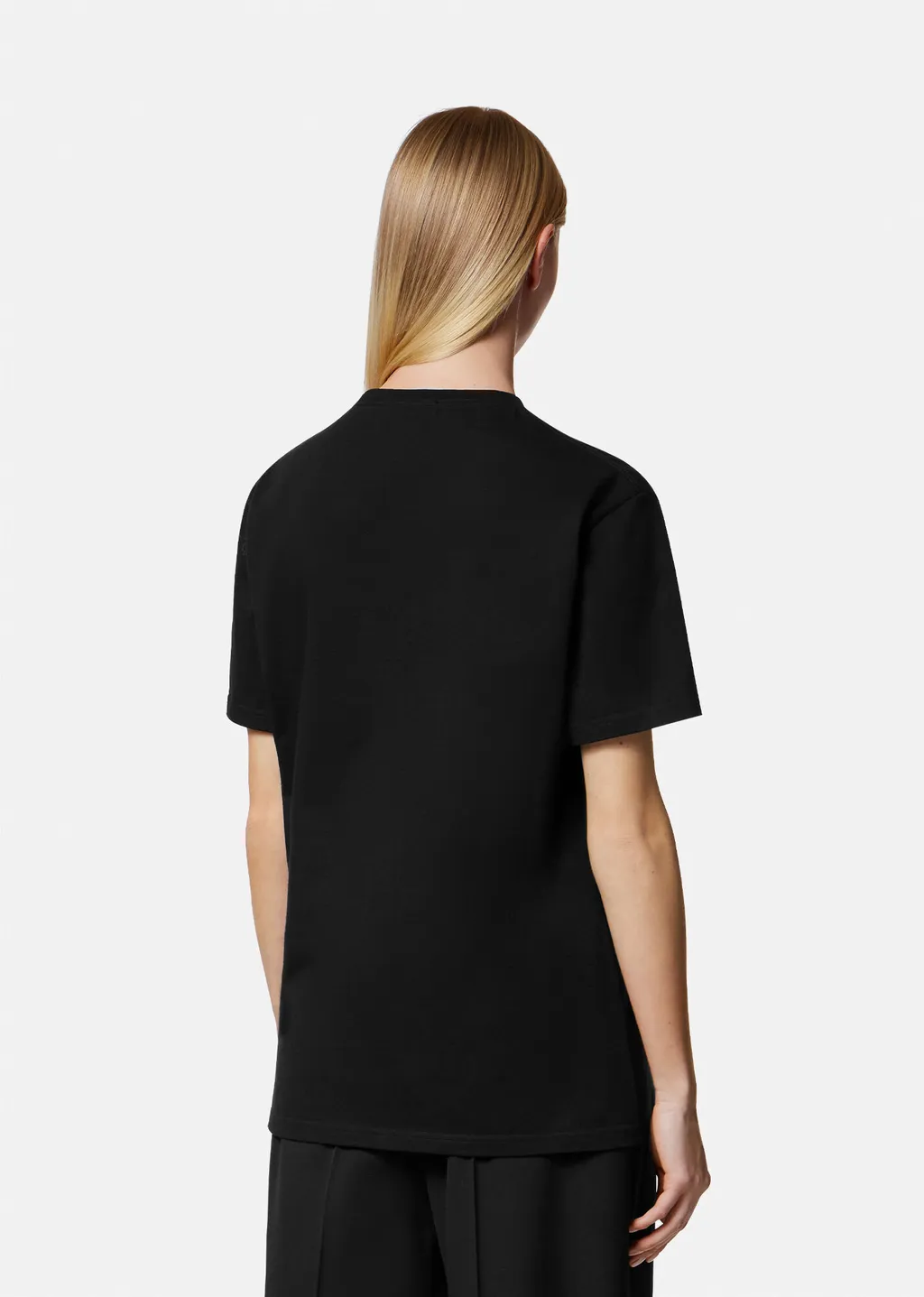 Versace Logo Printed Crewneck T-Shirt