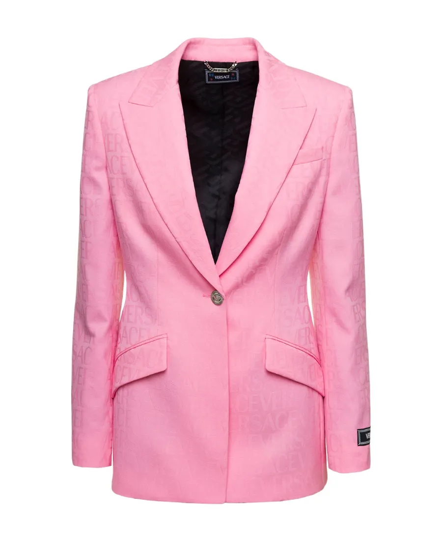 Versace Single Breasted Tailored Blazer