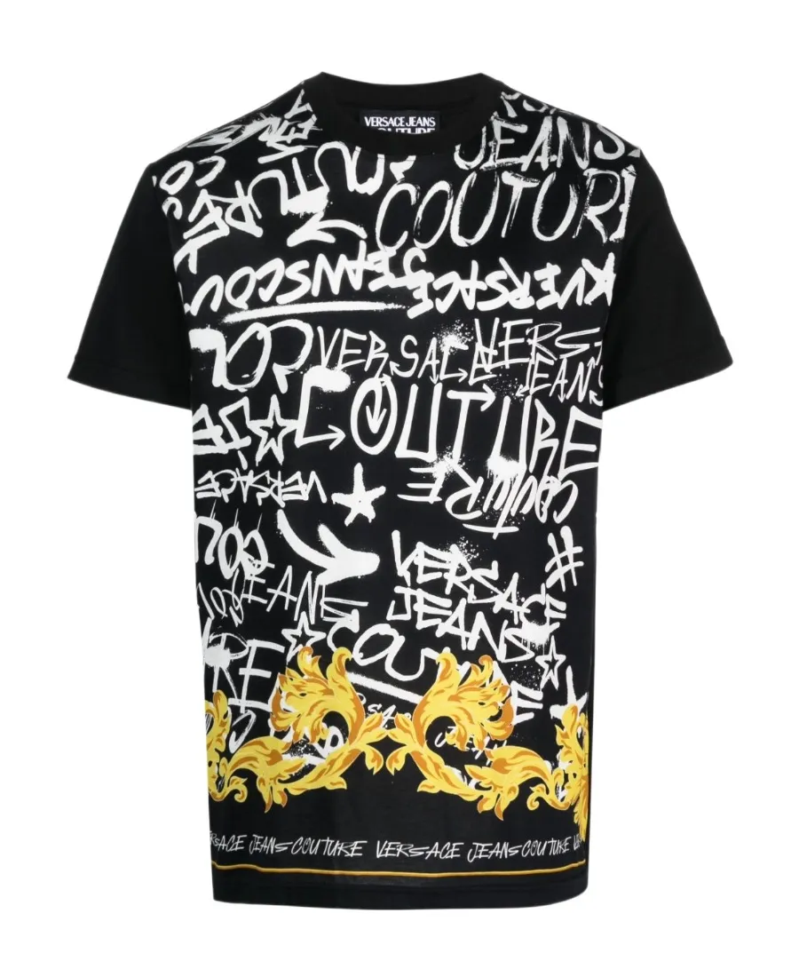Versace Jeans Couture Graphic Printed Crewneck T-Shirt