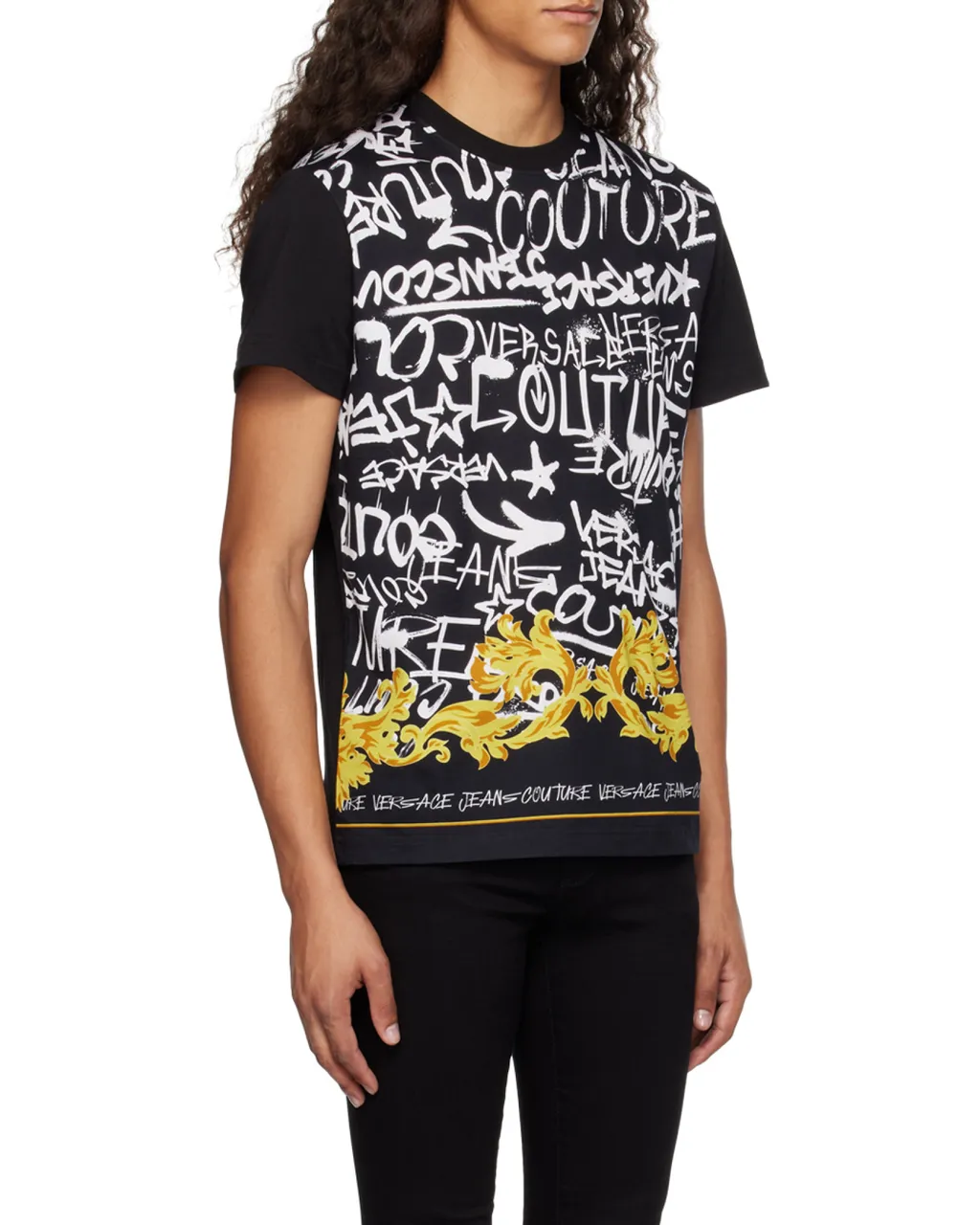 Versace Jeans Couture Graphic Printed Crewneck T-Shirt