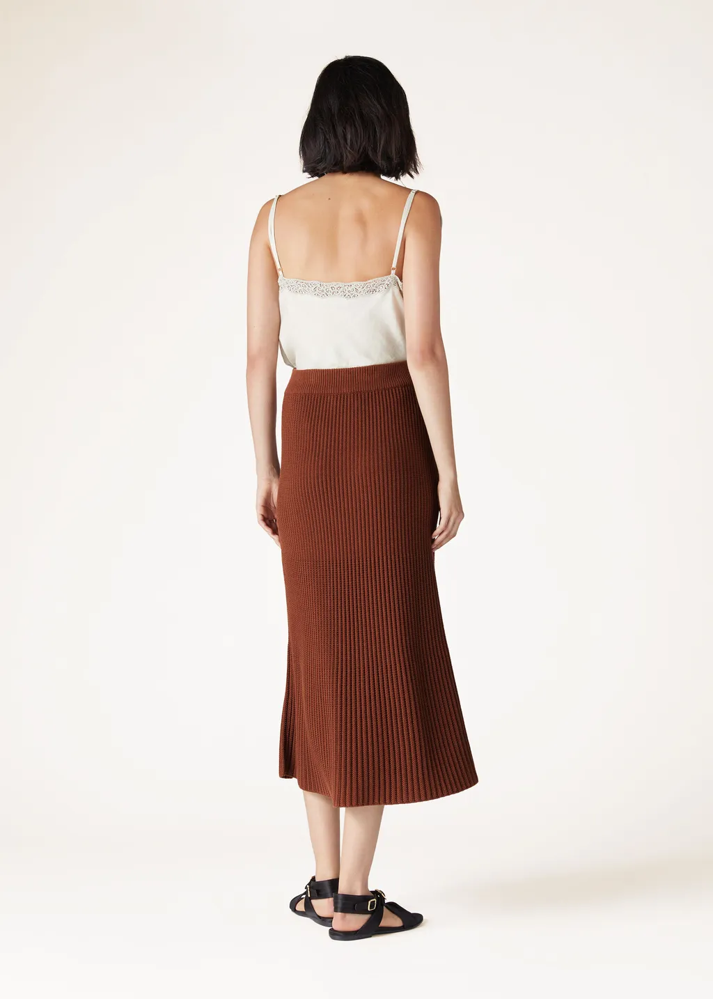 Loro Piana Ikeda Pleated Midi Skirt