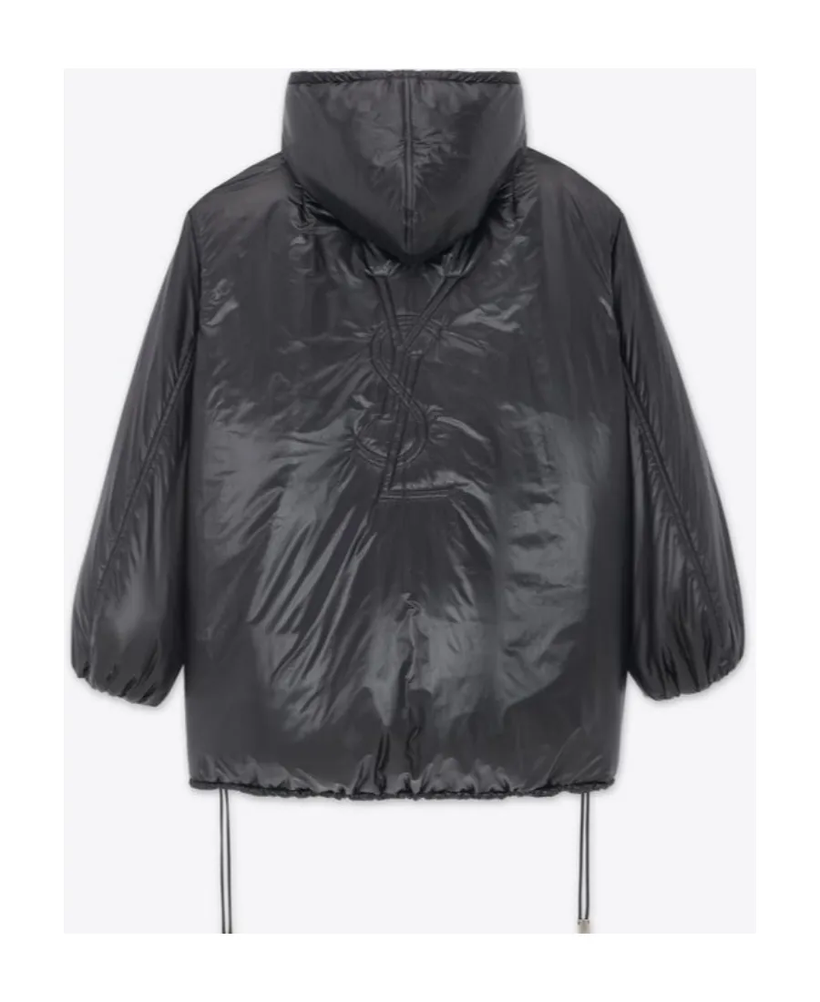 Saint Laurent Half-Zip Hooded Jacket