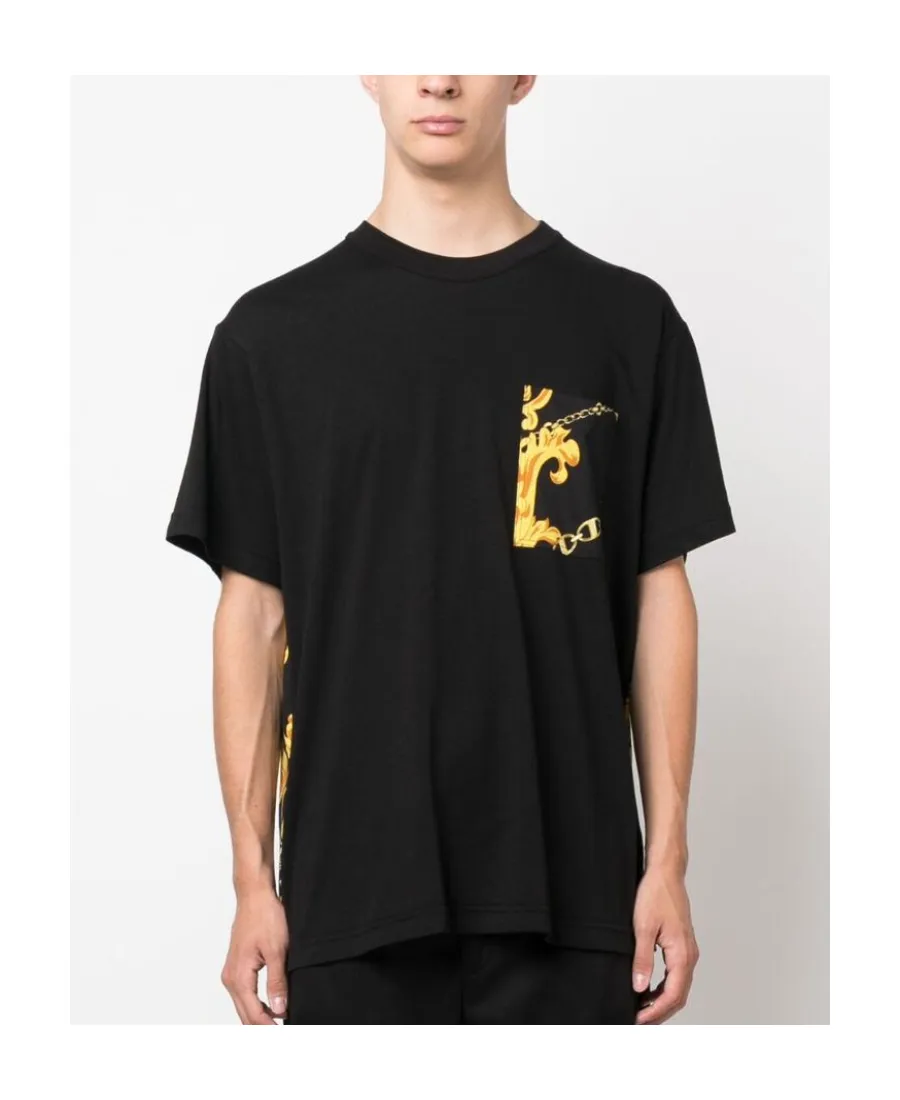 Versace Jeans Couture Baroque-Pattern Crewneck T-Shirt