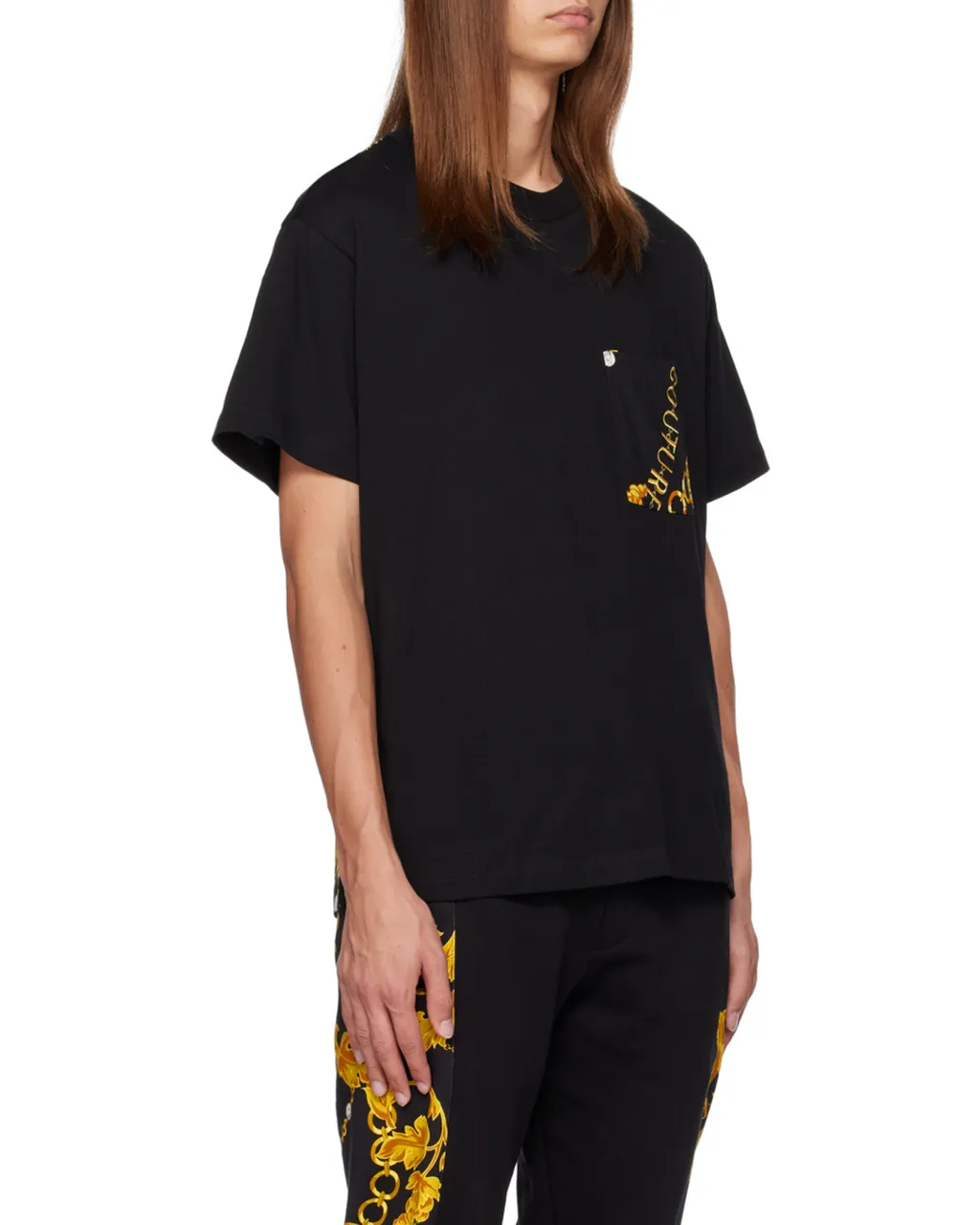 Versace Jeans Couture Baroque-Pattern Crewneck T-Shirt