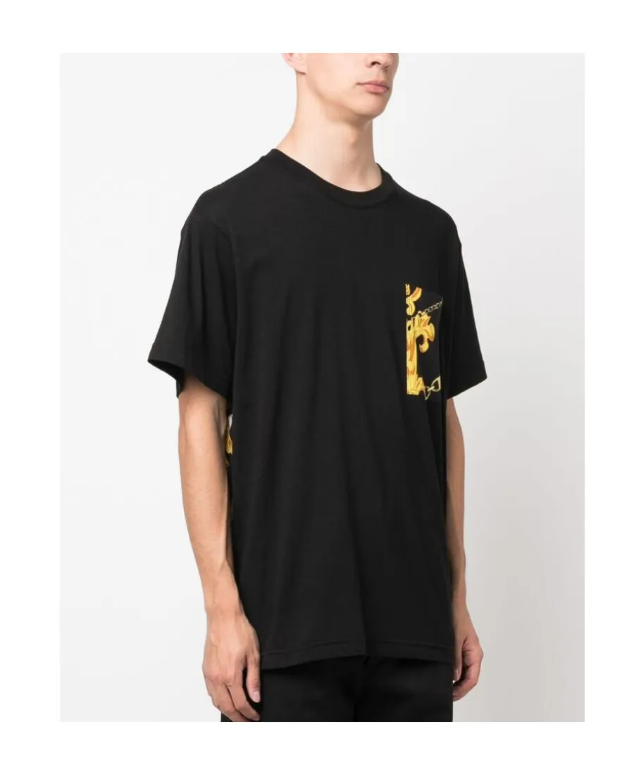 Versace Jeans Couture Baroque-Pattern Crewneck T-Shirt