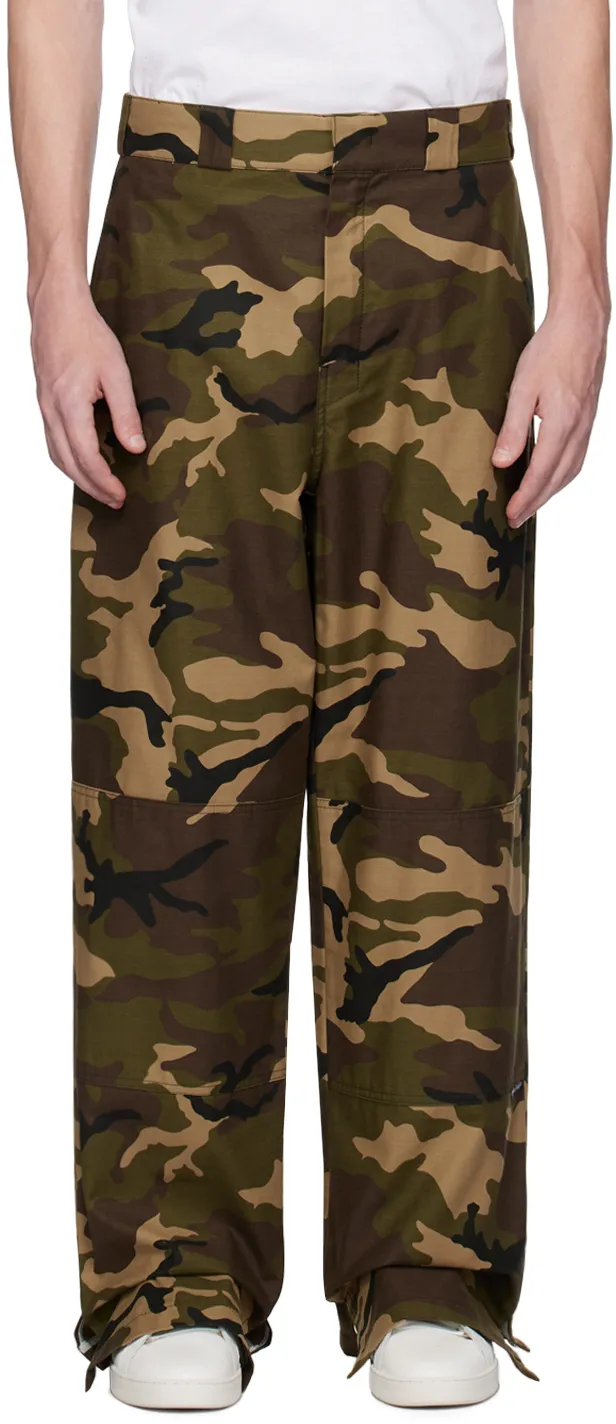 Palm Angels Camouflage Printed Pants