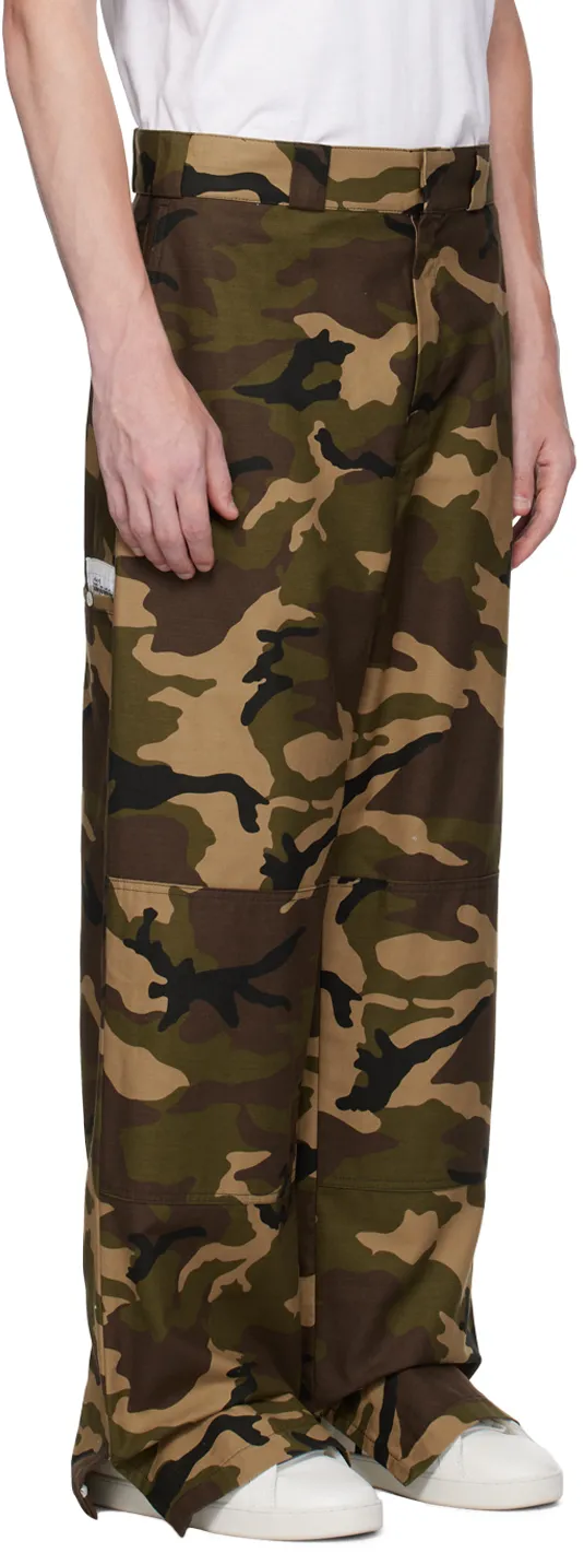 Palm Angels Camouflage Printed Pants