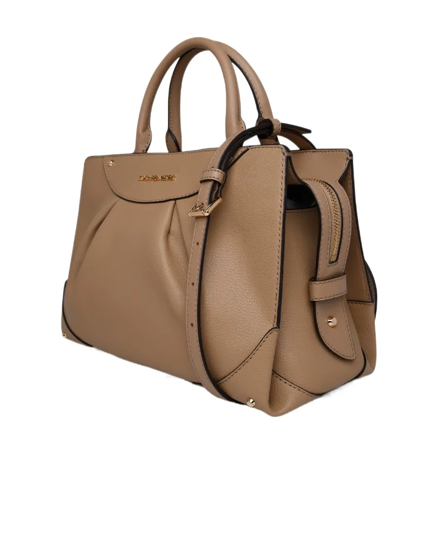 Medium Enzo Leather Shoulder Bag