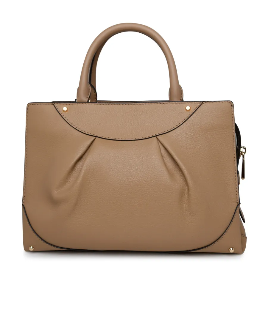 Medium Enzo Leather Shoulder Bag