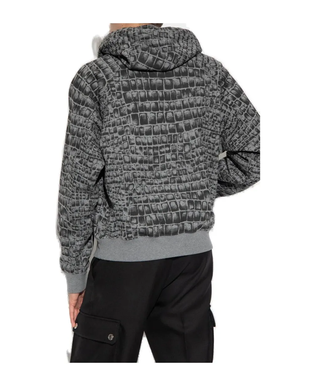 Versace Logo-Printed Drawstring Hoodie