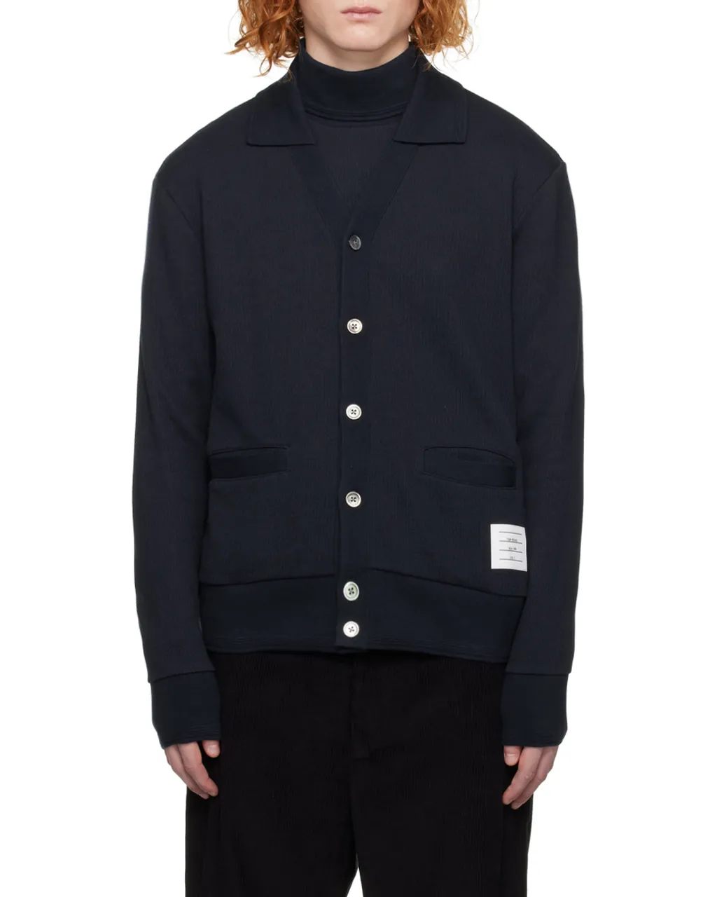 Thom Browne Logo Patch Cardigan