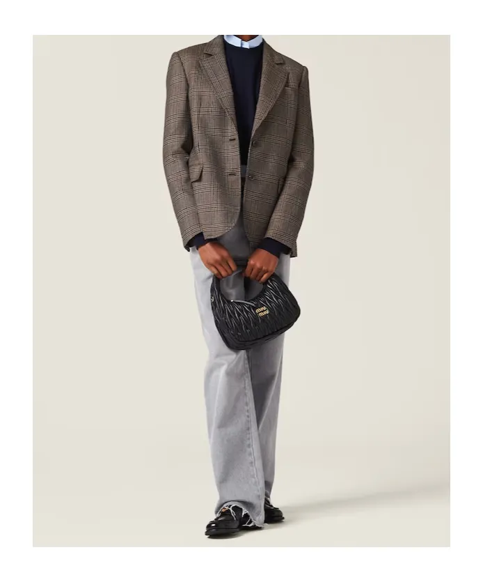 Single-Breasted Prince Of Wales Check Jacket